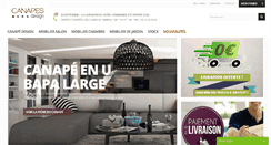 Desktop Screenshot of canapes-design.com