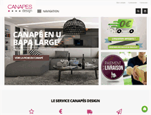 Tablet Screenshot of canapes-design.com